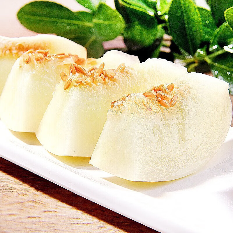 果食鲜丰陕西阎良甜瓜 新鲜头茬甜瓜水果应季现摘脆甜蜜瓜白瓜香瓜整箱 净重4.5-5斤装【精品装】