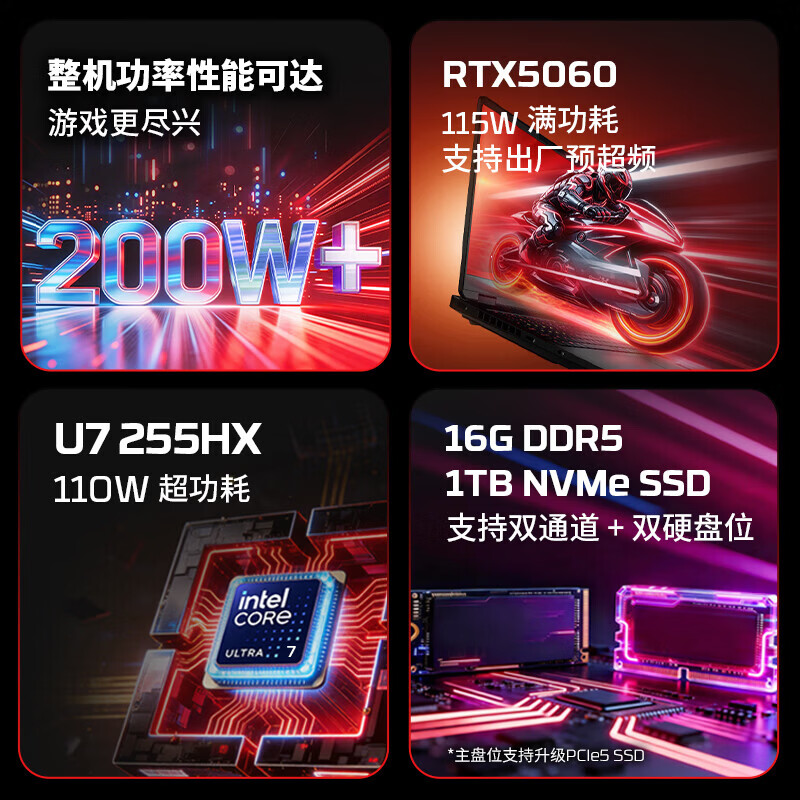 惠普(HP)HyperX OMEN 16- am2071TX(U7-255HXRTX5060 16G 1T QHD 240Hz)
