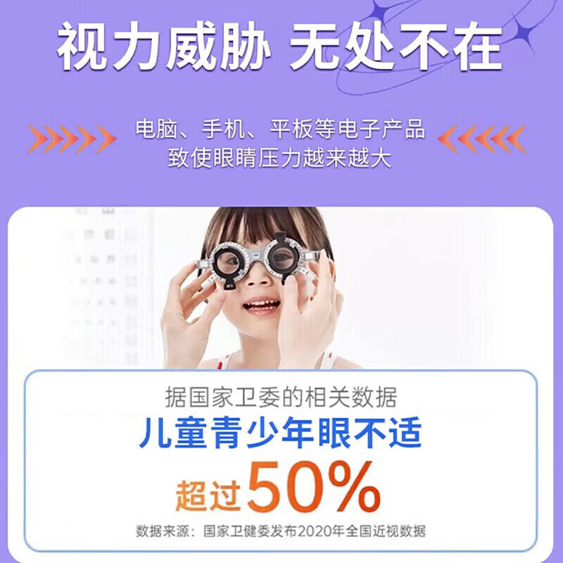 南京同仁堂生物科技蓝莓叶黄素酯软糖儿童成人叶黄素软糖 8盒【南同蓝莓叶黄素酯】 60g*8盒
