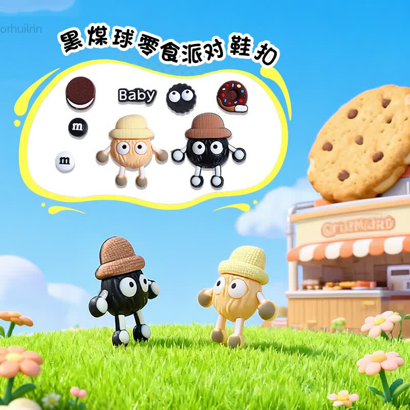 至皓恩适配crocs卡洛驰洞洞鞋扣鞋花高级感爱丽丝梦境配件云朵装饰卡扣 水晶动物【10颗】