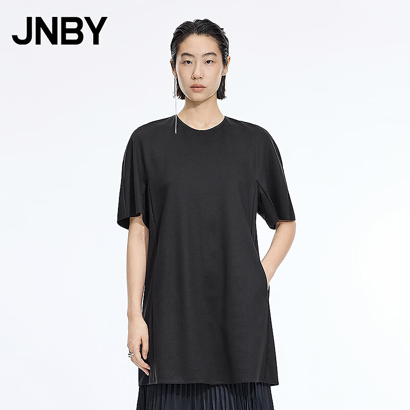 江南布衣（JNBY）【商场同款】26夏新品连衣裙A型短袖5Q4G12260 009/假黑 S