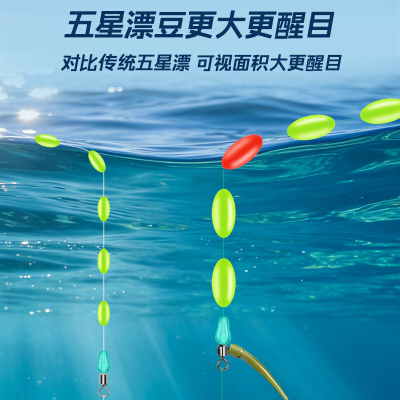 免调漂手竿单钩反底风筝钓组七星漂线组大浮漂高灵敏主线全套装 反底风筝钓组3.9米主线（2卷装） 4.0主线3.0子线8号钩（2-7）