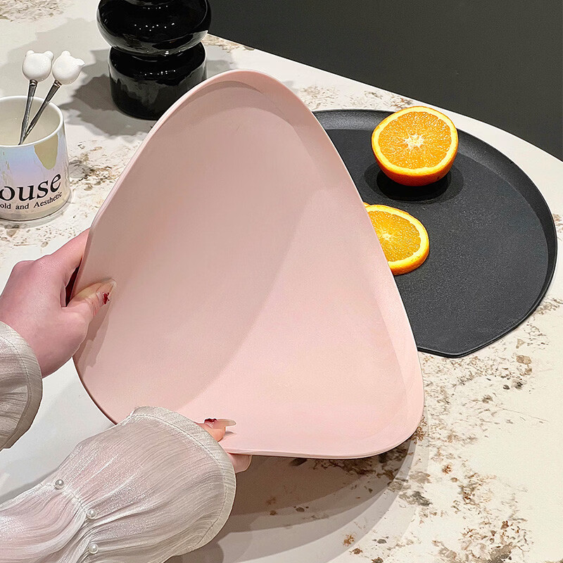 溥畔TPU抗菌防霉菜板切菜板半圆形案板双面厨房无痕砧菜板 粉色大号双面可用+防霉抗菌