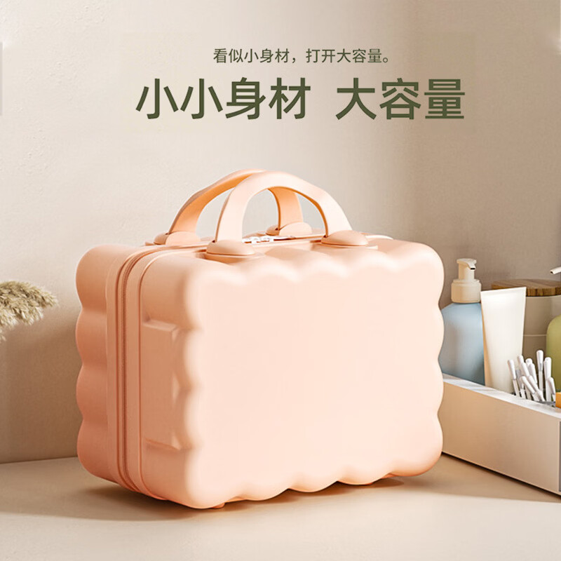 其他手提化妆箱女便携旅行收纳盒 黑 14寸(化妆收纳包)