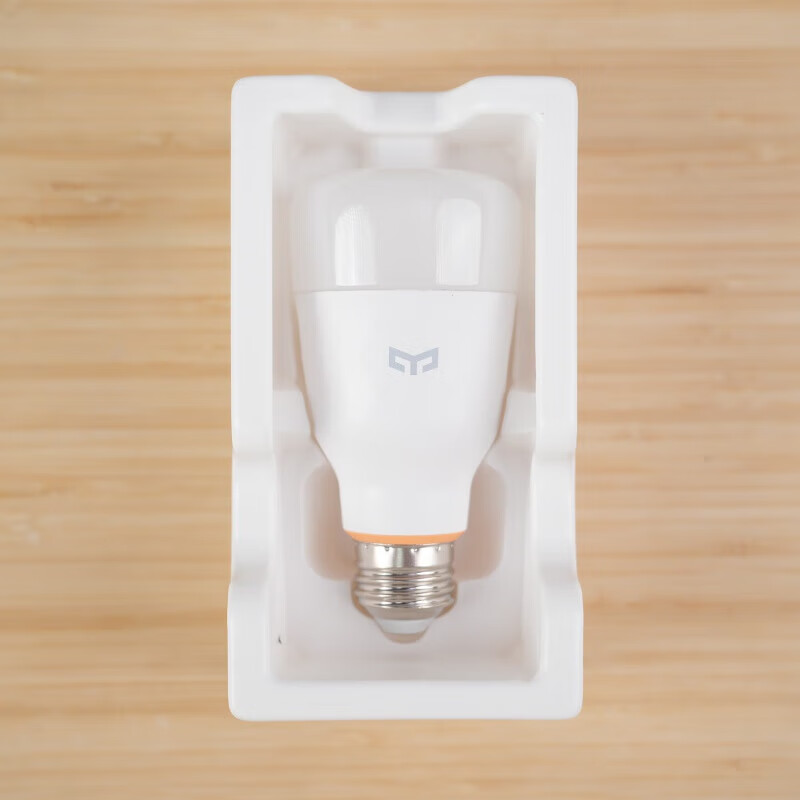 Yeelight智能灯泡彩光米家app小爱苹果homekit彩色wifi控制 彩光美版1个装[支持米家苹果