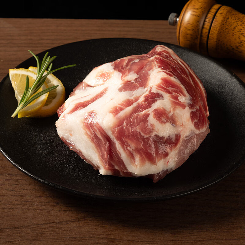 原始公社金华两头乌猪梅花肉 净重800g 猪肉生鲜猪梅花肉小炒肉猪颈肉