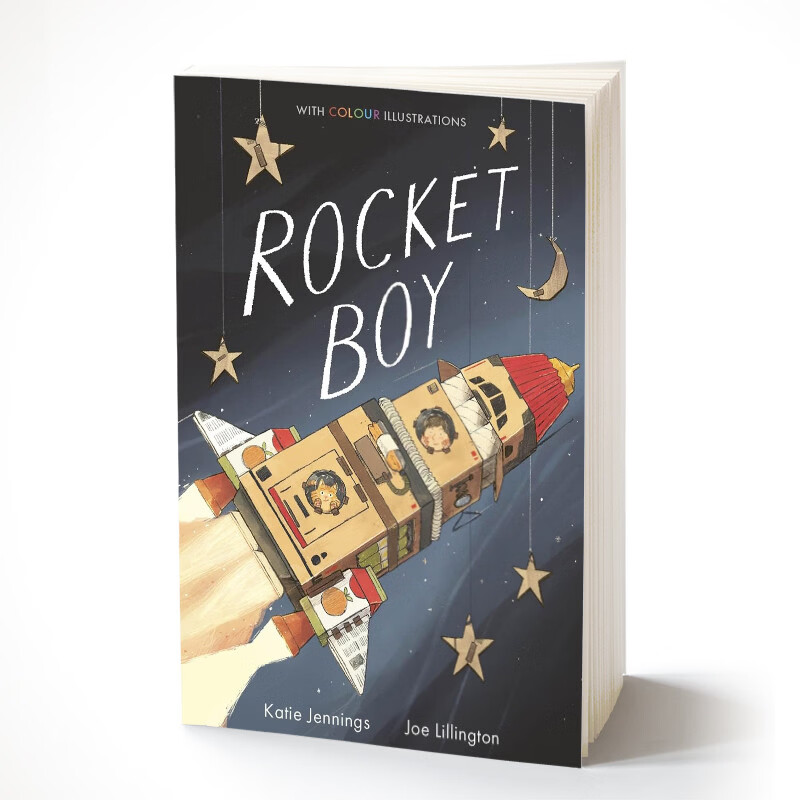 火箭男孩 Rocket Boy 进口原版 英语桥梁章节书 漫画插画故事绘本  真彩文学阅读 进口原版 英文书