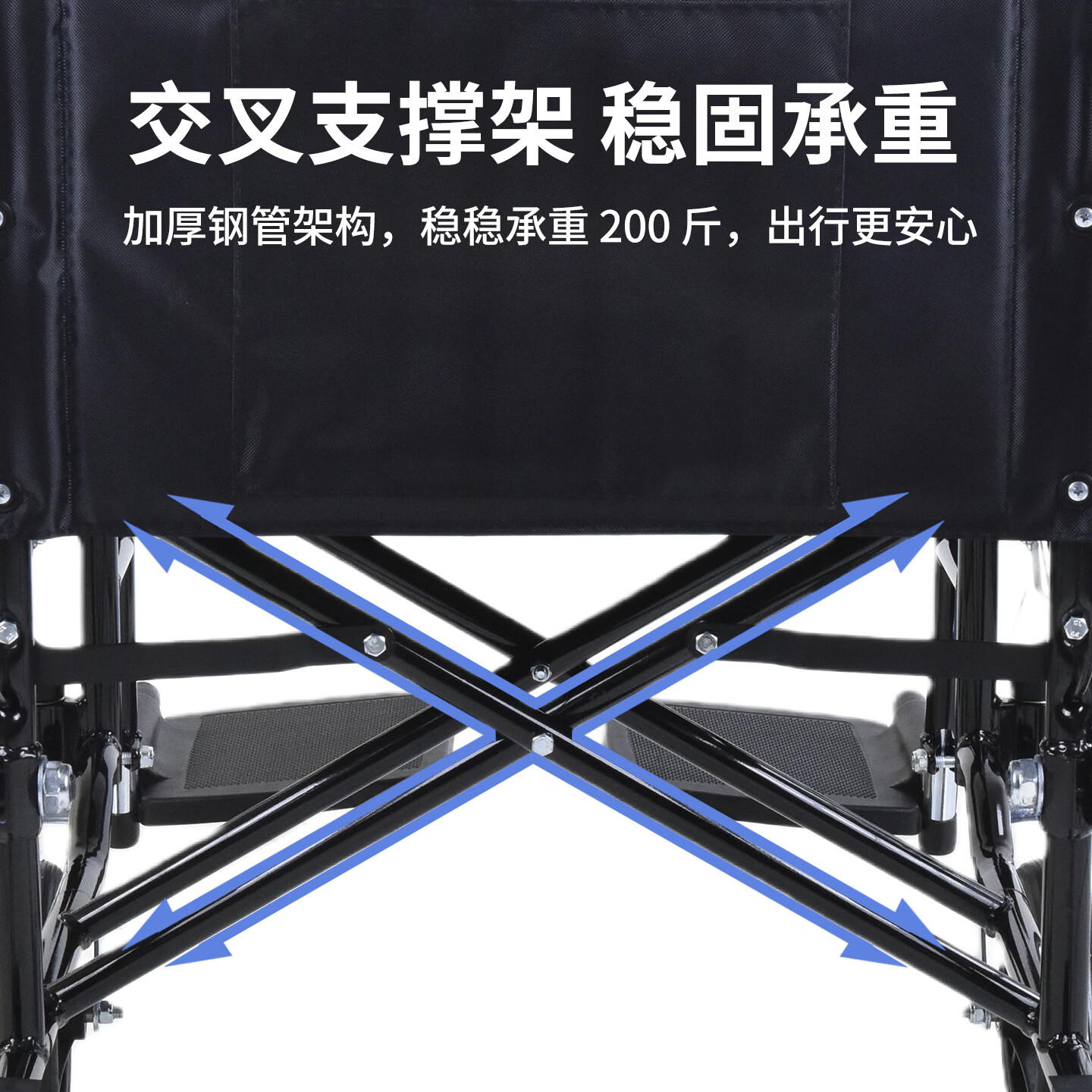 筱明轮椅手动家用轻便可折叠瘫痪残疾老人出行专用骨折代步车医院同款 【全面护理】24寸实心胎坐便+活动腿