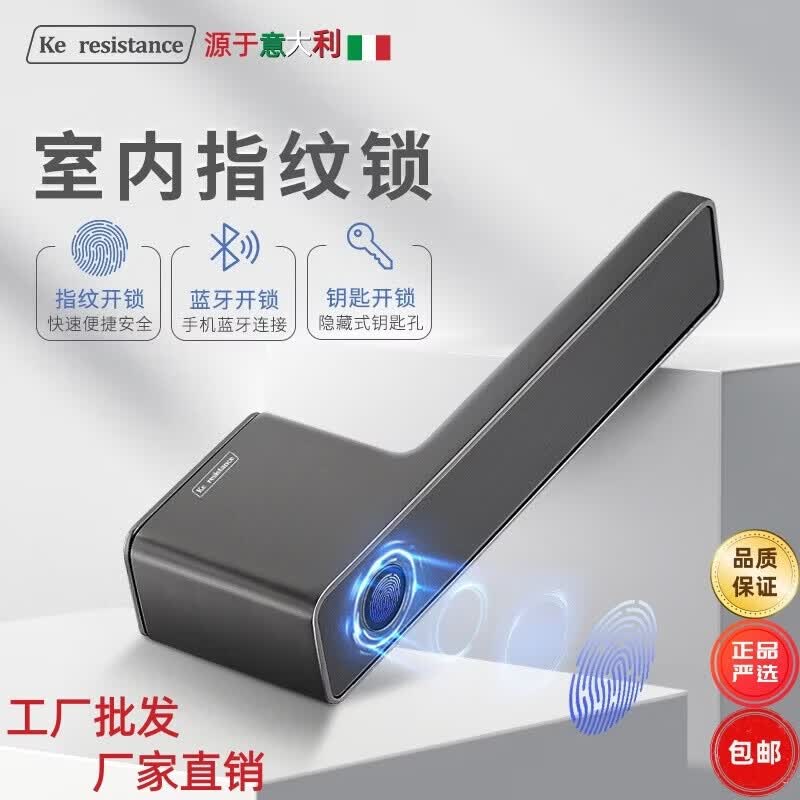 家用门锁隐形指纹锁磁吸蓝牙智能锁全自动上门安装防盗 富士白(带钥匙+常开模式+指纹+蓝牙)