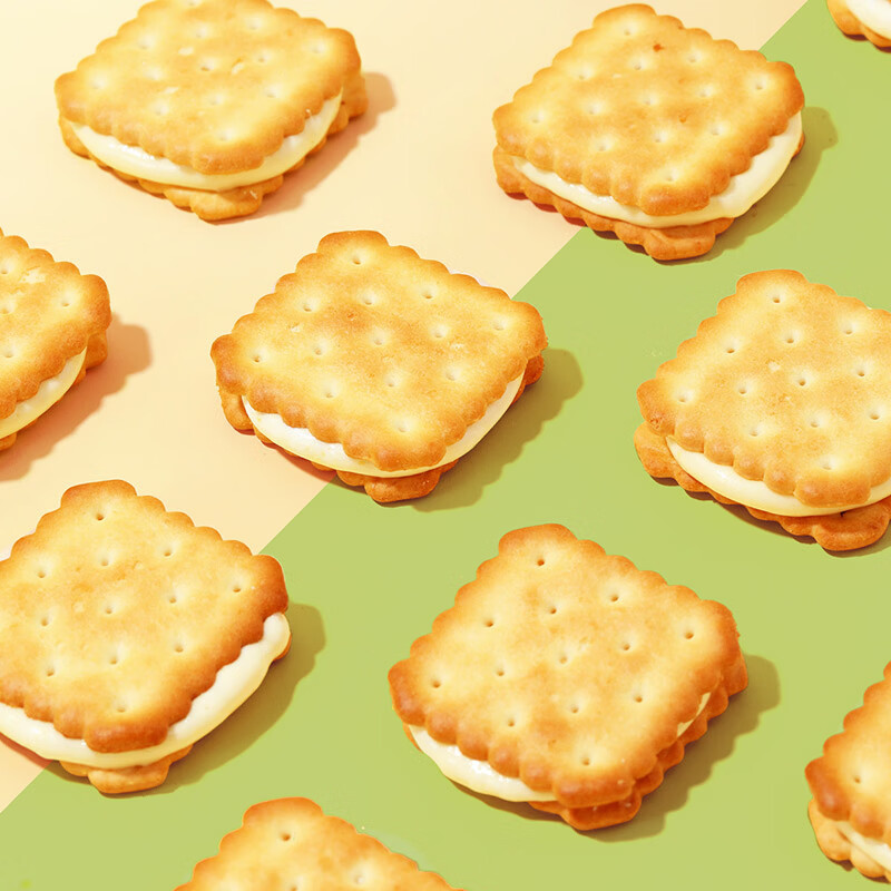 味滋源柠檬味夹心饼干250g早餐食品办公室小吃下午茶点心休闲零食 柠檬夹心饼干250g*3箱