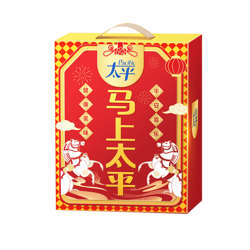 太平岁岁平安饼干礼盒1050g[含6件]休闲零食饼干礼盒