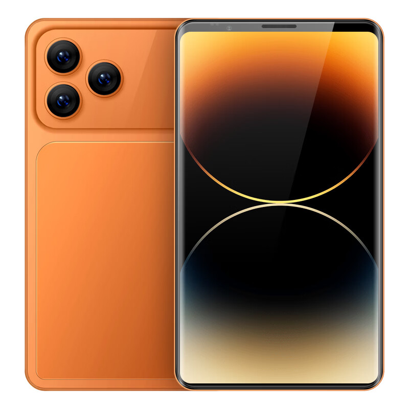 WUHADP 顶配旗舰参数8.9英寸4K超清大屏手机天玑9500处理器16G+1TB大内存18000毫安电池全网通5G双卡双待 8.9英寸橙色 谷歌国际版 国外用 16GB+1TB