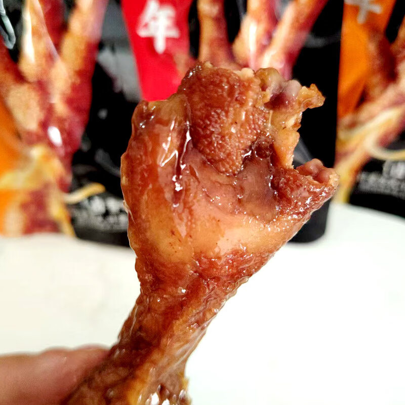 香辣味卤香味虎皮凤爪散称500g休闲即食卤味零食办公室小吃 香辣味 虎皮凤爪 10包