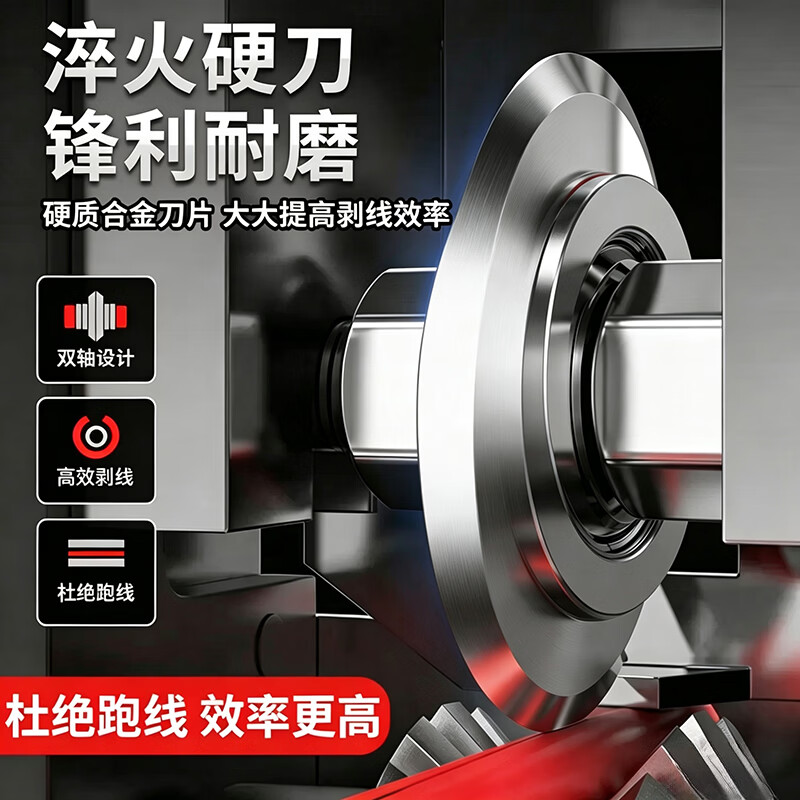 剥线机电动废铜线家用拨线器剥皮机电线电缆拔线机去皮神器 升级锰钢剥线机+1刀【手摇/可接电钻】