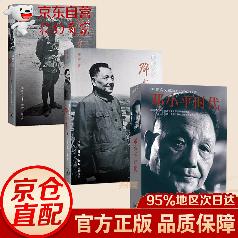 现货 套装3册 邓小平时代+ 我的父亲邓小平文革岁月+战争年代（上下卷）邓榕 傅高义著