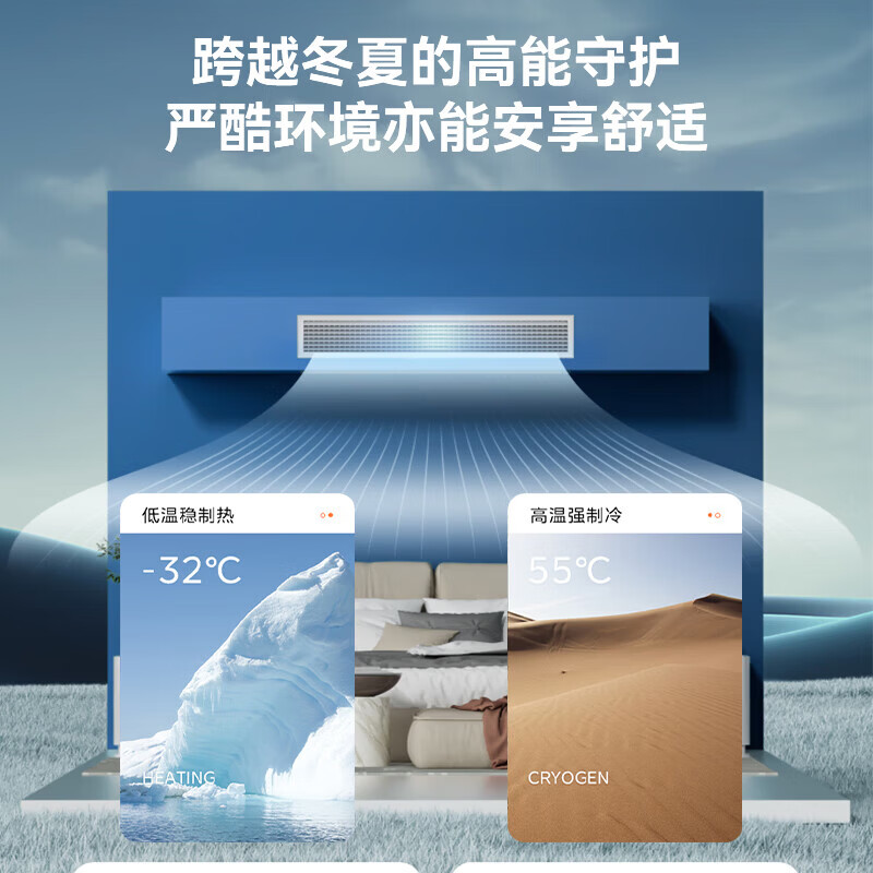 美的(Midea)【保价618】家用中央空调乐享四代风管机一拖一 超一级能效酷省电 纯铜管空调(支持鸿蒙智联) 舒适风 3匹 一级能效 APP智控 (32-50㎡)