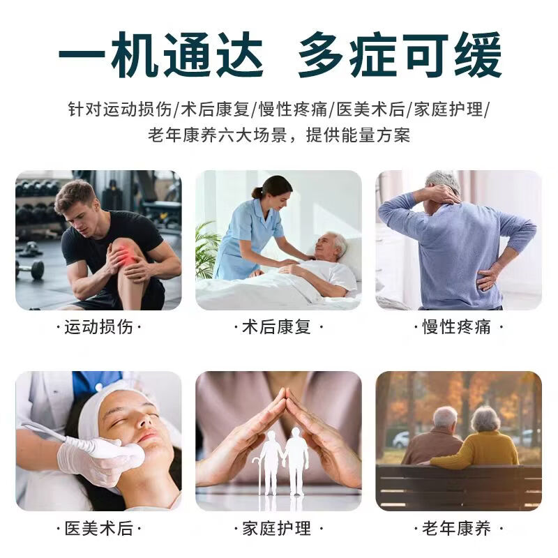 XIBOY西贝超声波治疗仪家用便携式掌上超声波电刺激治疗仪SonoAI 1+3MHZ双模式（深层疼痛+浅层疤痕超声波理疗）