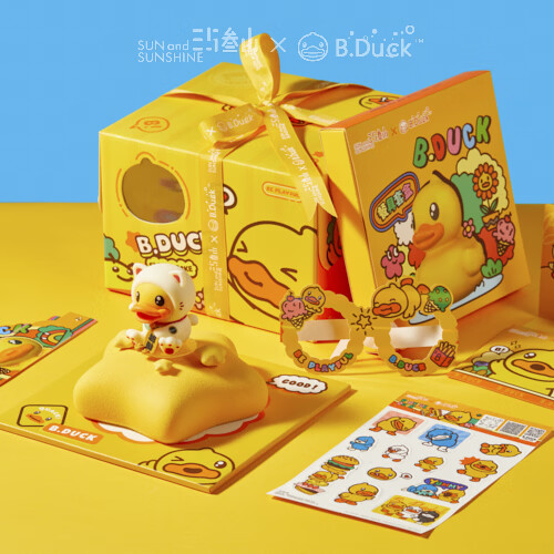 三与叁山创意卡通IP慕斯蛋糕生日蛋糕礼物北京上海同城配送当日达动物奶油 招财鸭 6英寸 6英寸（2-4人食用）
