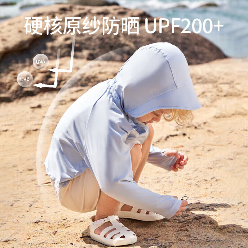 欧孕(OUYUN)拟态防晒衣儿童变色防晒服男童女童冰丝宝宝A类夏季薄款外套 清凉夏日粉(变色款) 120 【建议身高110cm-120cm】