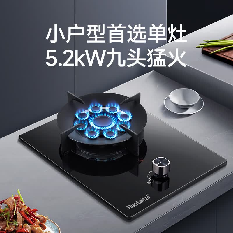 Haotaitai燃气灶天然气单灶一级能效家用煤气灶猛火灶具 天然气12T 【如需液化气联系客服】 210A【猛火灶】