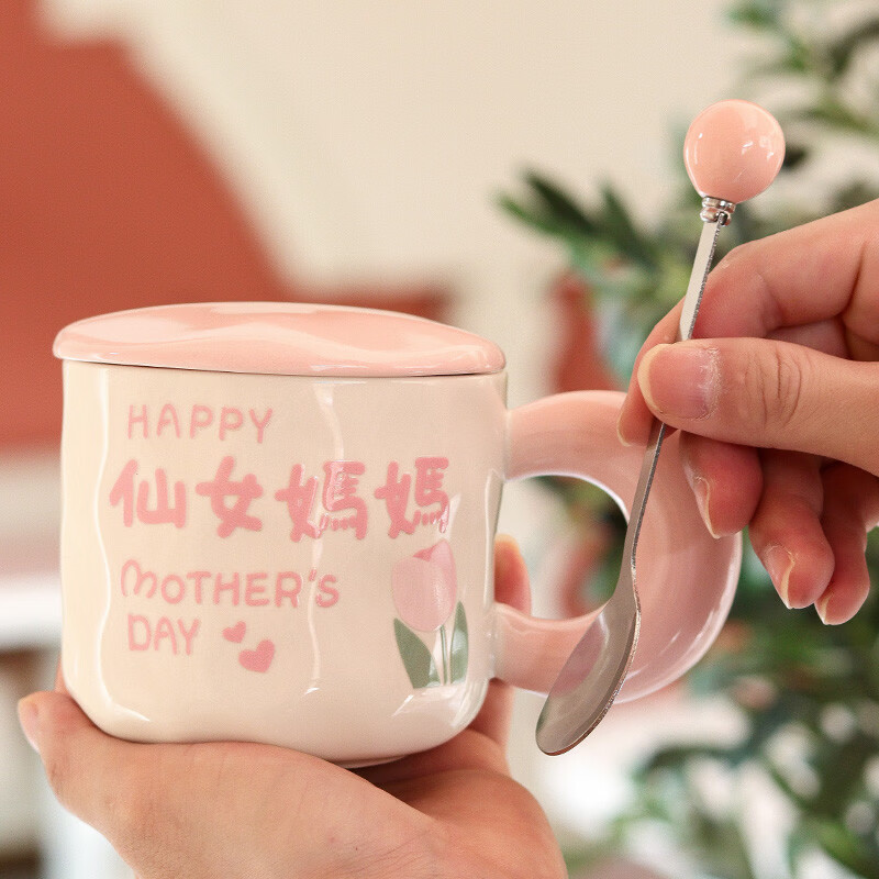 溥畔母亲节礼品送妈妈生日礼物马克杯礼盒装高颜值暖心妇女节实用套装 [普通装]无图案单杯