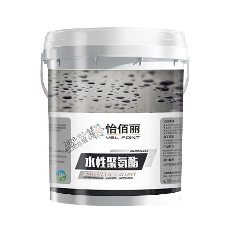 怡佰丽屋顶漏水聚氨酯防水涂料补漏王屋顶房顶裂缝专用补漏胶液体卷材 黑色 10kg (送工具)