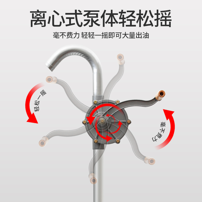 达手摇抽油泵手动自吸抽水泵抽油管铸铁铝合金抽柴油机油泵小型油抽