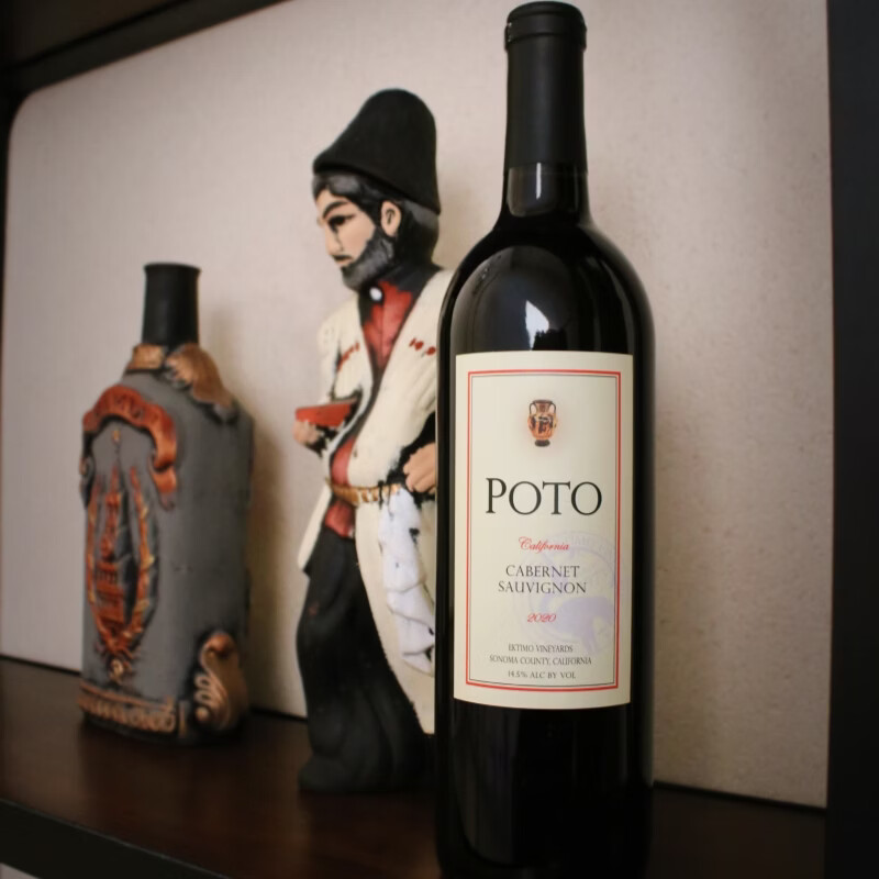 POTO波图赤霞珠干红葡萄酒 美国进口加州索诺玛产区 750ml*1瓶