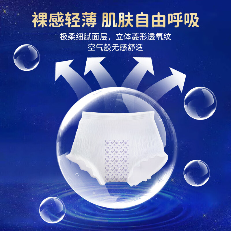 S彩虹图品牌卫生巾夜用安睡裤6裤型姨妈巾大姨妈月经裤经期裤均码 F码-均码 50条 70-160斤