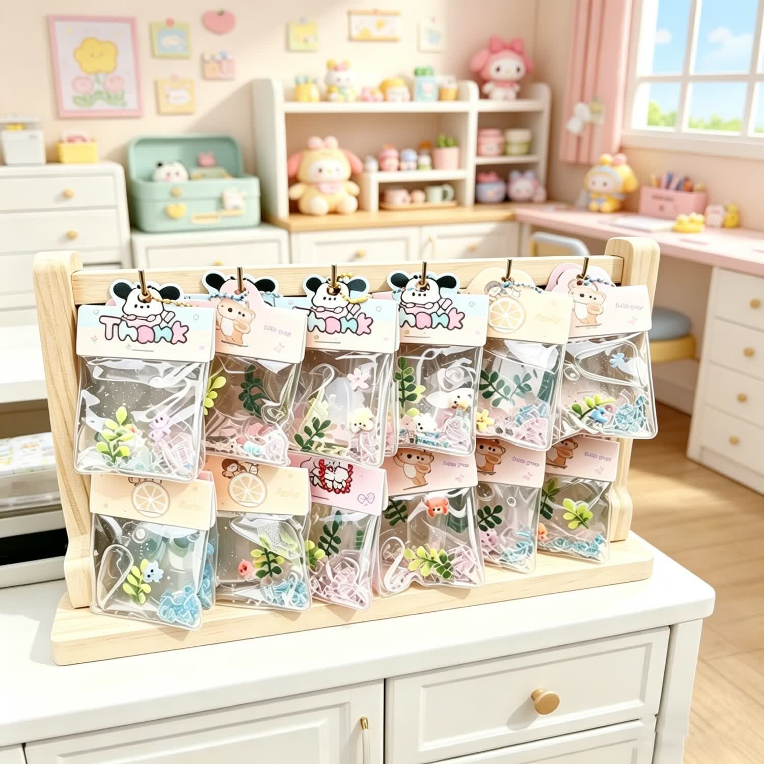 可爱小礼品史莱姆挂件 少女心包包挂饰 海洋风治愈系小礼物 50个 - 少女心礼品挂件
