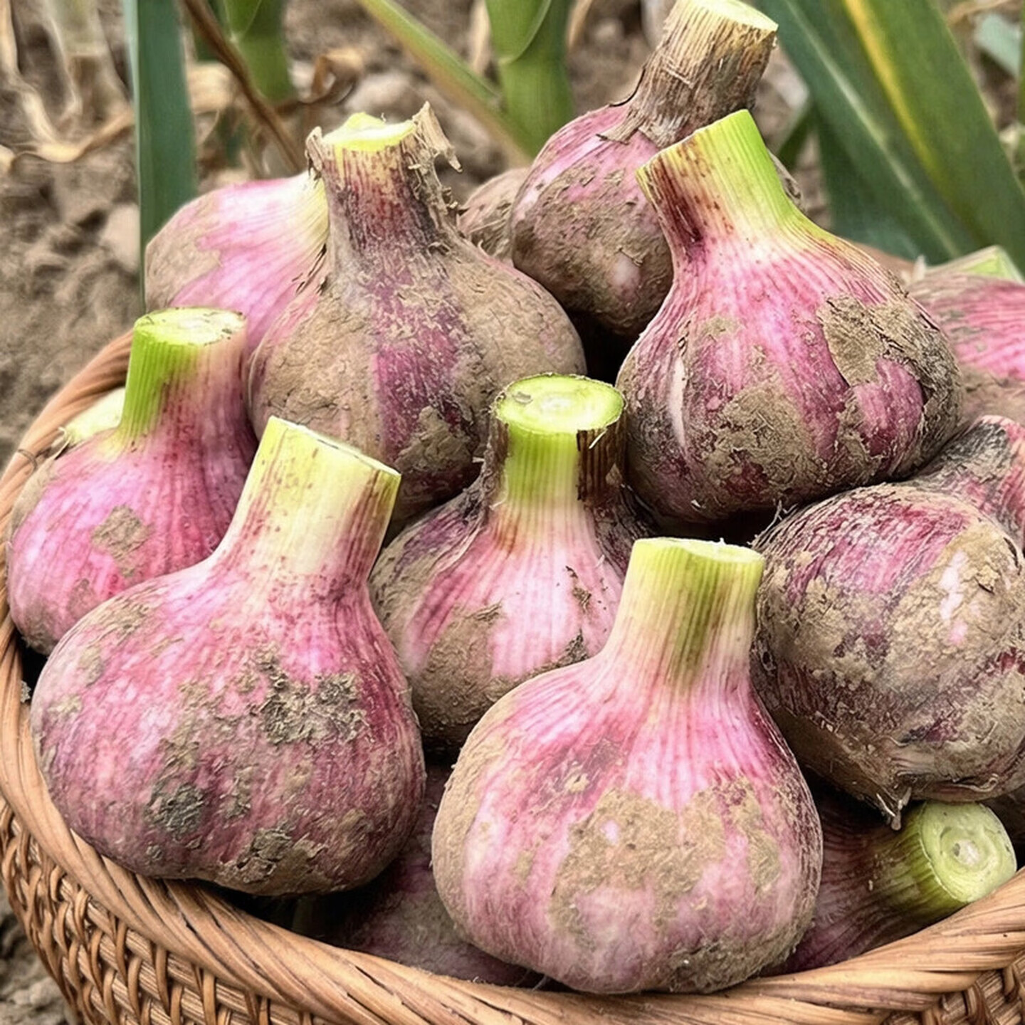 正鲜季（ZHENGXIANJI）云南紫皮新鲜湿蒜大蒜头现挖鲜蒜嫩大蒜 2500g