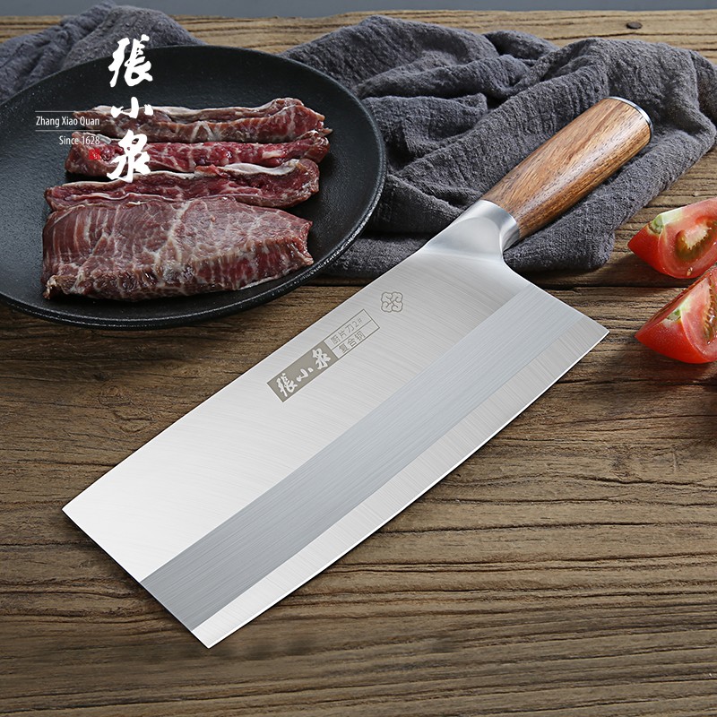 张小泉铭匠系列厨片刀2号菜刀厨房刀具厨师专用刀切片刀三层复合钢刀 2号家用尺寸D50862200