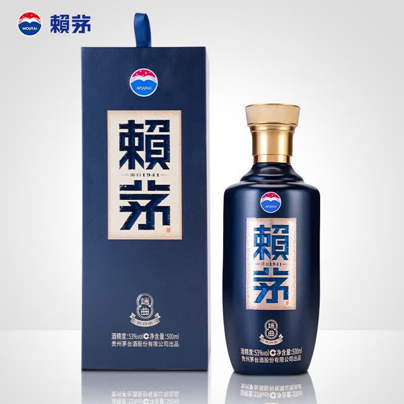 赖茅 端曲2.0 酱香型白酒 53度 500ml 单瓶装（新老包装随机发货） 53%vol 500mL 1瓶 端曲2.0雅韵版