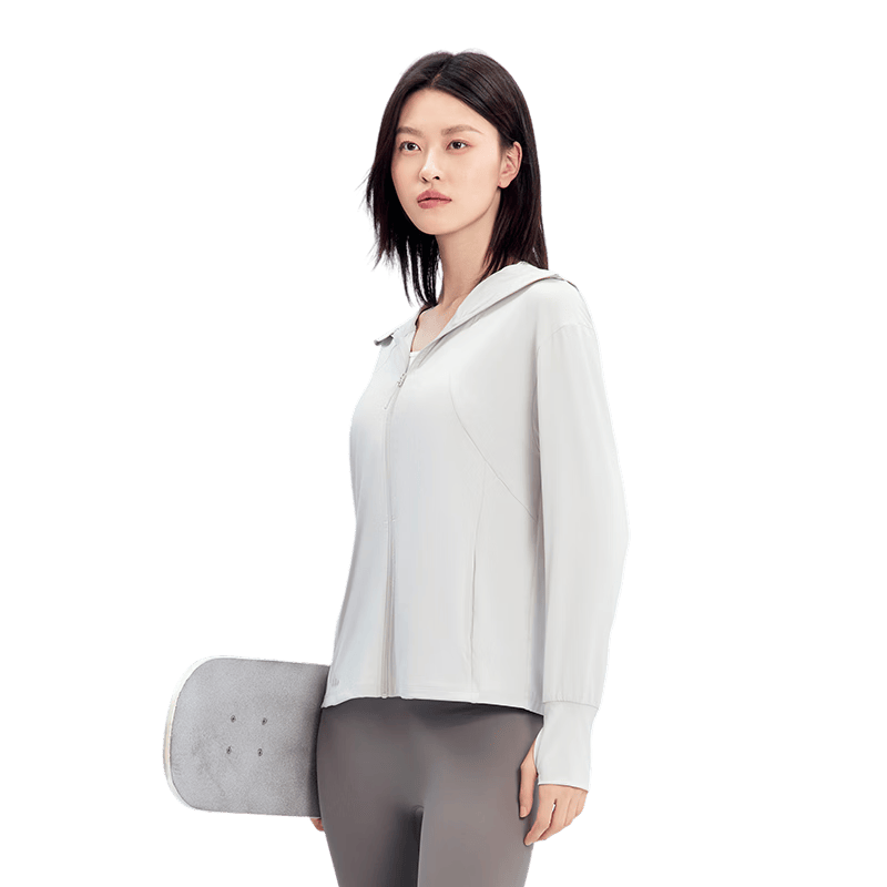 美力城防晒衣女防紫外线头颈面一体凉感正肩外套原纱防晒服女士皮肤衣