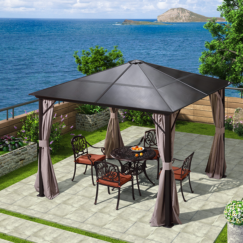 紫叶(ziye)户外遮阳棚庭院罗马帐篷阳光篷花园欧式凉亭休闲棚广告篷