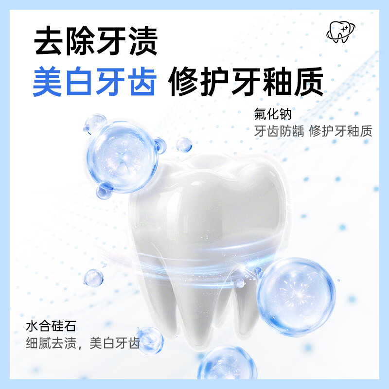 敖东抗菌肽溶渍净齿亮白牙膏 抗菌肽亮白去黄清新口气 【囤货装】抗菌肽牙膏120g*4支