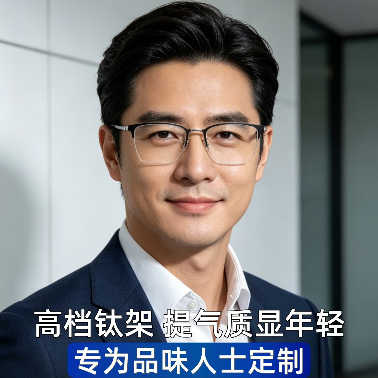 蒙卡洛远中近三用老花镜男智能自动变焦一线品牌老花眼镜正品高清防蓝光 远中近防蓝光老花300度-898黑银
