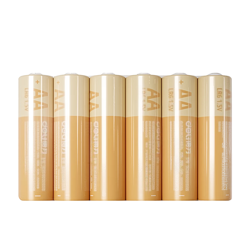 得力（deli）5号电池 碱性干电池6粒装 适用耳温枪/血糖仪/无线鼠标/遥控器/血压计/挂钟/血氧仪等 82900