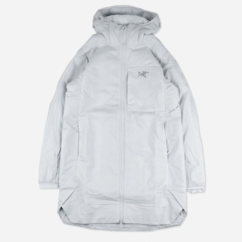 始祖鸟（ARC'TERYX）现货始祖鸟中长款阿童木Atom Long棉服大衣保暖棉衣女款外套 【中长连帽新款】Solitude_隐秘灰 XS