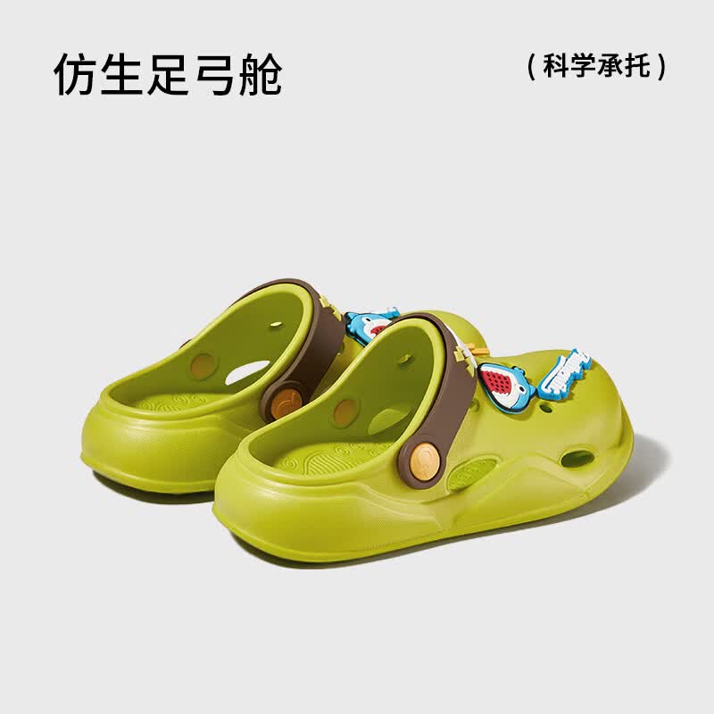 朴西小童拖鞋男童家用夏季儿童浴室洗澡防滑洞洞鞋宝宝凉拖鞋女孩 深海蓝 20 (18-19)
