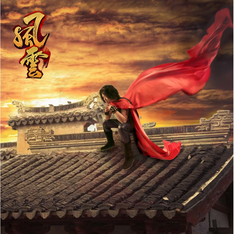 Ollymurs风云雄霸天下步惊云Cosplay古装现货（假发鞋子和绝世好剑另购） XXS（发） 均码