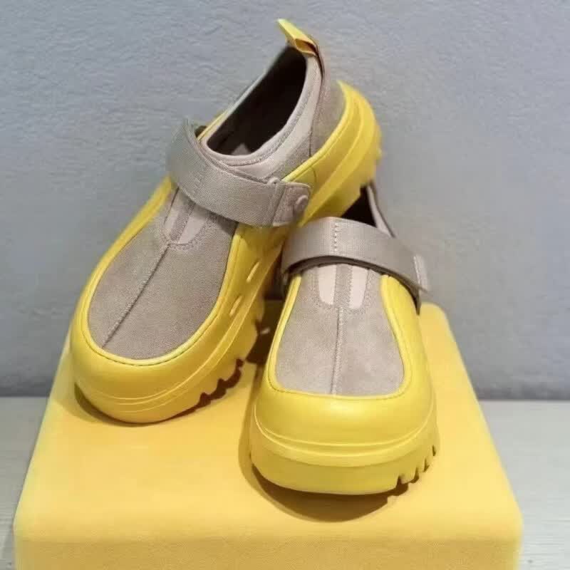 UGG EVERSHEEPSKINS2026新款夏季女士魔术贴塔斯曼王一博同款低帮彩壳男鞋厚底休闲鞋 UGG同款黑色 45