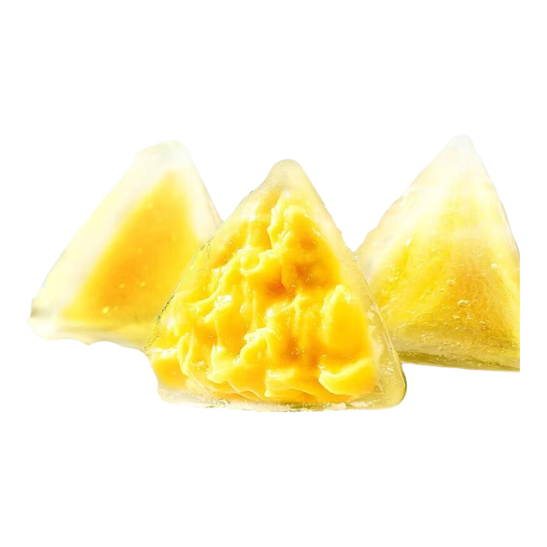比比赞榴莲冰粽子糕点即食水晶冰皮粽子甜粽榴莲馅甜品网红端午 【4枚】榴莲冰粽200g/箱
