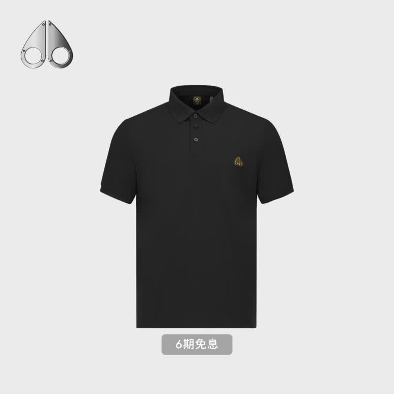 Moose Knuckles[早春新品][中国限定] 男士金标简约POLO衫休闲短袖 黑色 XL