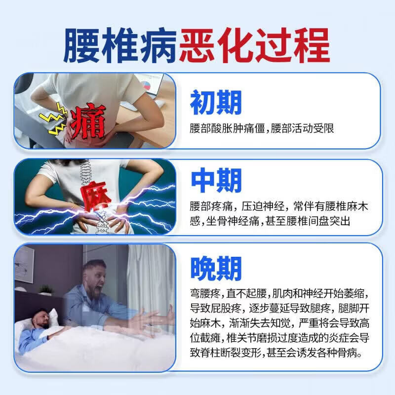 市野医生景医纪贴敷膏药腰椎止痛型贴腰间盘突出压迫神经缓解疼痛 腰椎型一盒【体验装】 【官方旗舰 京质保障】