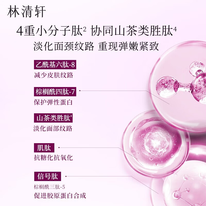 林清轩胶原多肽抗皱精华水面霜保湿补水舒缓套装情人节礼物送女友送男友 胶原多肽面霜