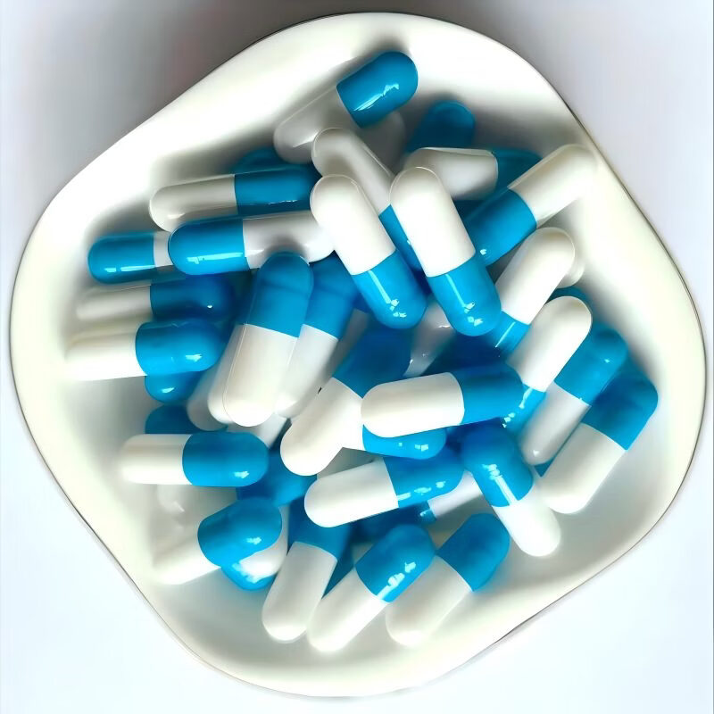 0号植物糯米空心胶囊壳 食品级 可食用空胶囊皮 可灌装任何粉 0号蓝白合体(送勺子) 500粒*1袋