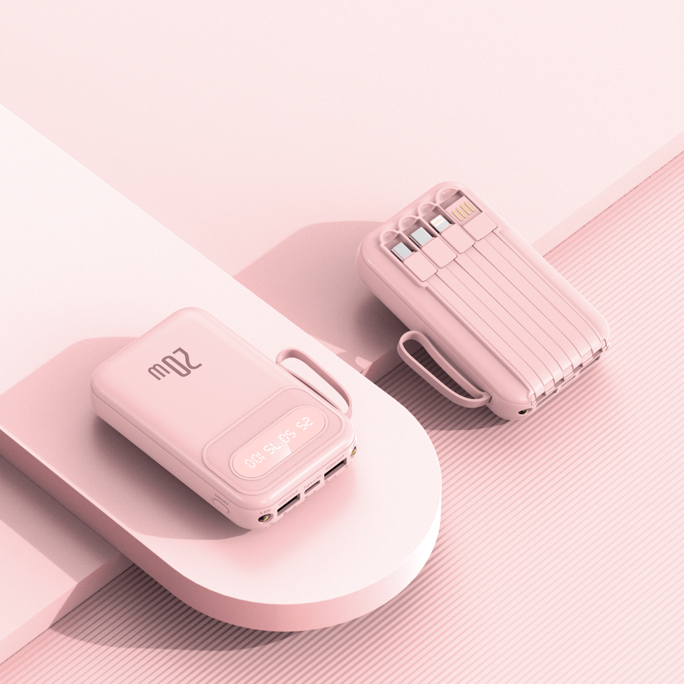 斯沃度直营【国家3C认证】【新国标丨可上飞机高铁】超级快充自带线充电宝小巧移动电源适用苹果小米华为 蓝色【低配版】国产电芯