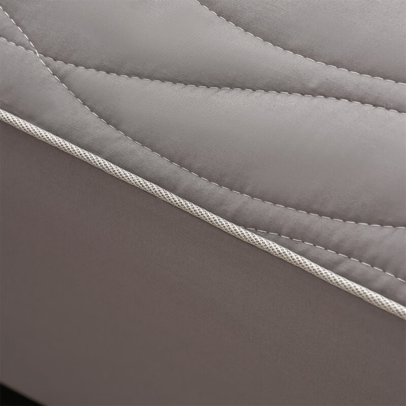 索菲亚夹棉床笠100%纯棉面料A类床垫保护套隔脏防水加厚床套罩 深灰 50支 单床笠180cm*200cm