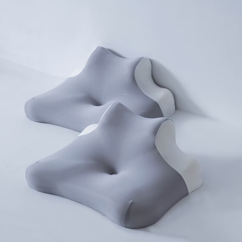 记忆棉多功能枕芯床上趴睡枕可仰卧俯卧玩手机护颈椎枕头记忆枕头 高品质趴睡枕浅灰